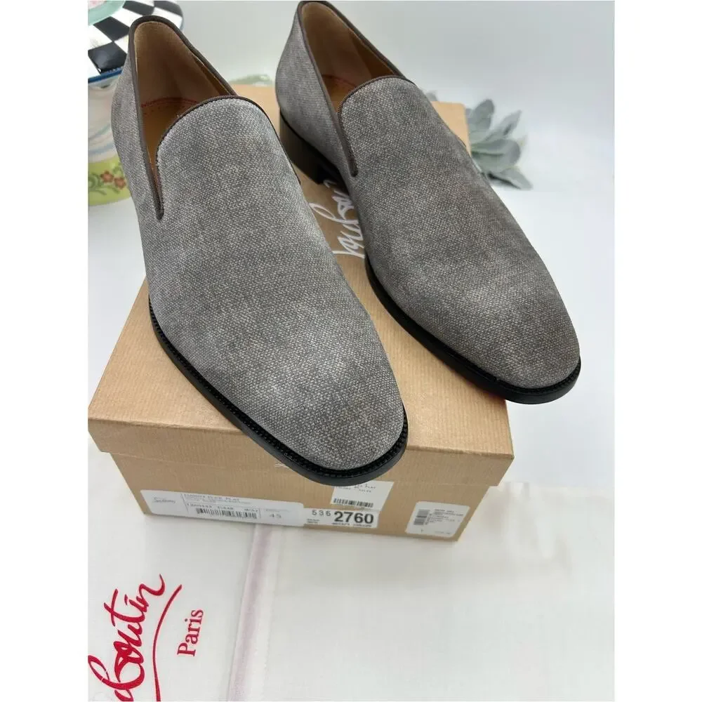 Men's Christian Louboutin, Danny, flat flex loafers size 45 made in Italy